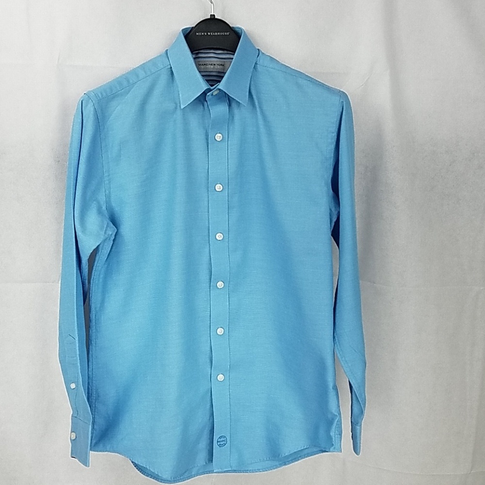MARC NEW YORK Men’s Blue Button down dress shirt, SIZE: M 15 (32/33)